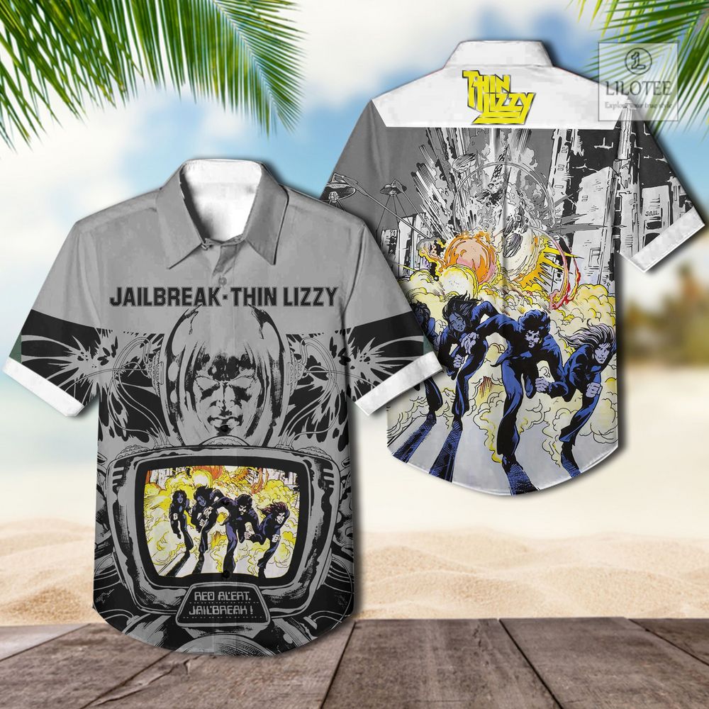 BEST Thin Lizzy Jailbreak Casual Hawaiian Shirt 3