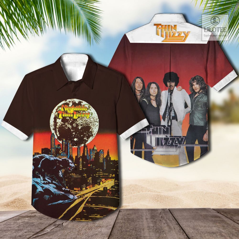 BEST Thin Lizzy Night Life Casual Hawaiian Shirt 3