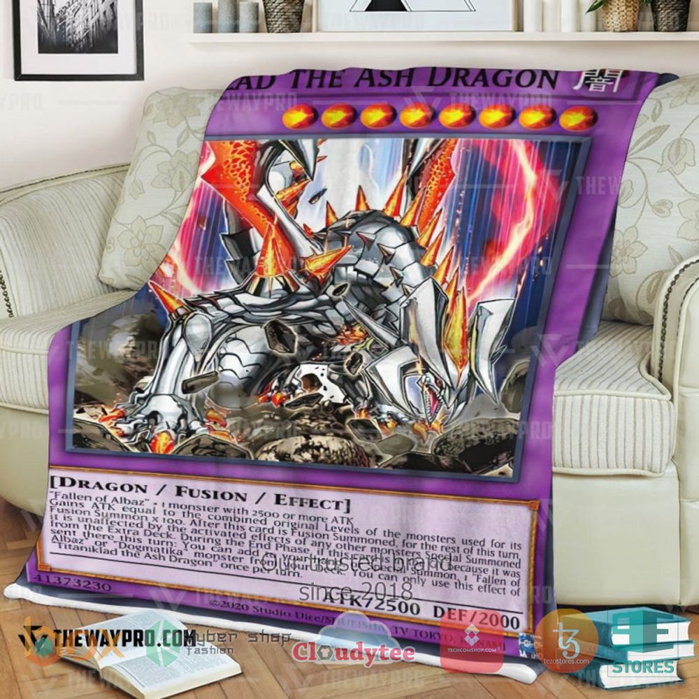 HOT Titaniklad The Ash Dragon Soft Blanket 3
