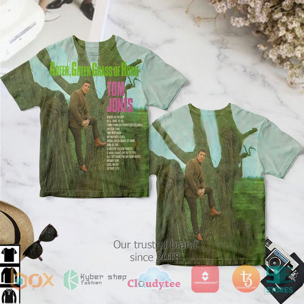 HOT Tom Jones Green, Green Grass of Home T-Shirt 2
