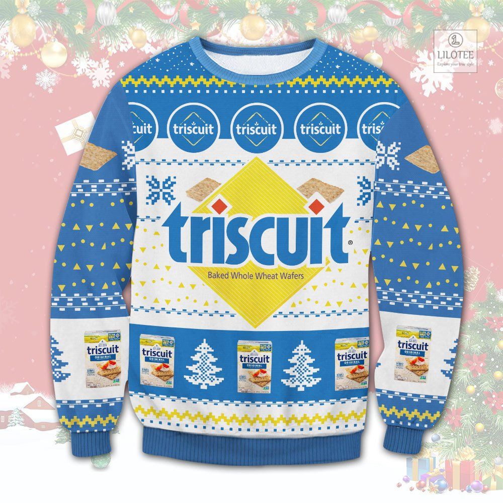 BEST Triscuit Baked Whole Wheat Wafers Christmas Sweater and Sweatshirt 3