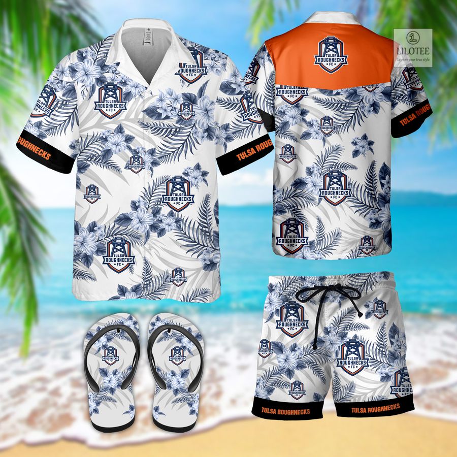 BEST Tulsa Roughnecks FC Hawaiian Shirt, Short 2