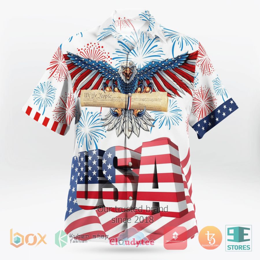 HOT USA Flag Independence Day Hawaiian Shirt 3 HOT USA Flag Independence Day Hawaiian Shirt - Image 3