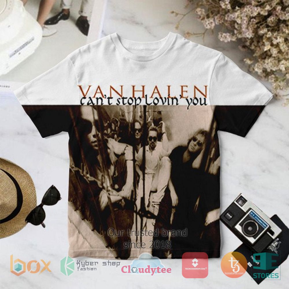 HOT Van Halen can't stop lovin you 3D T-Shirt 2