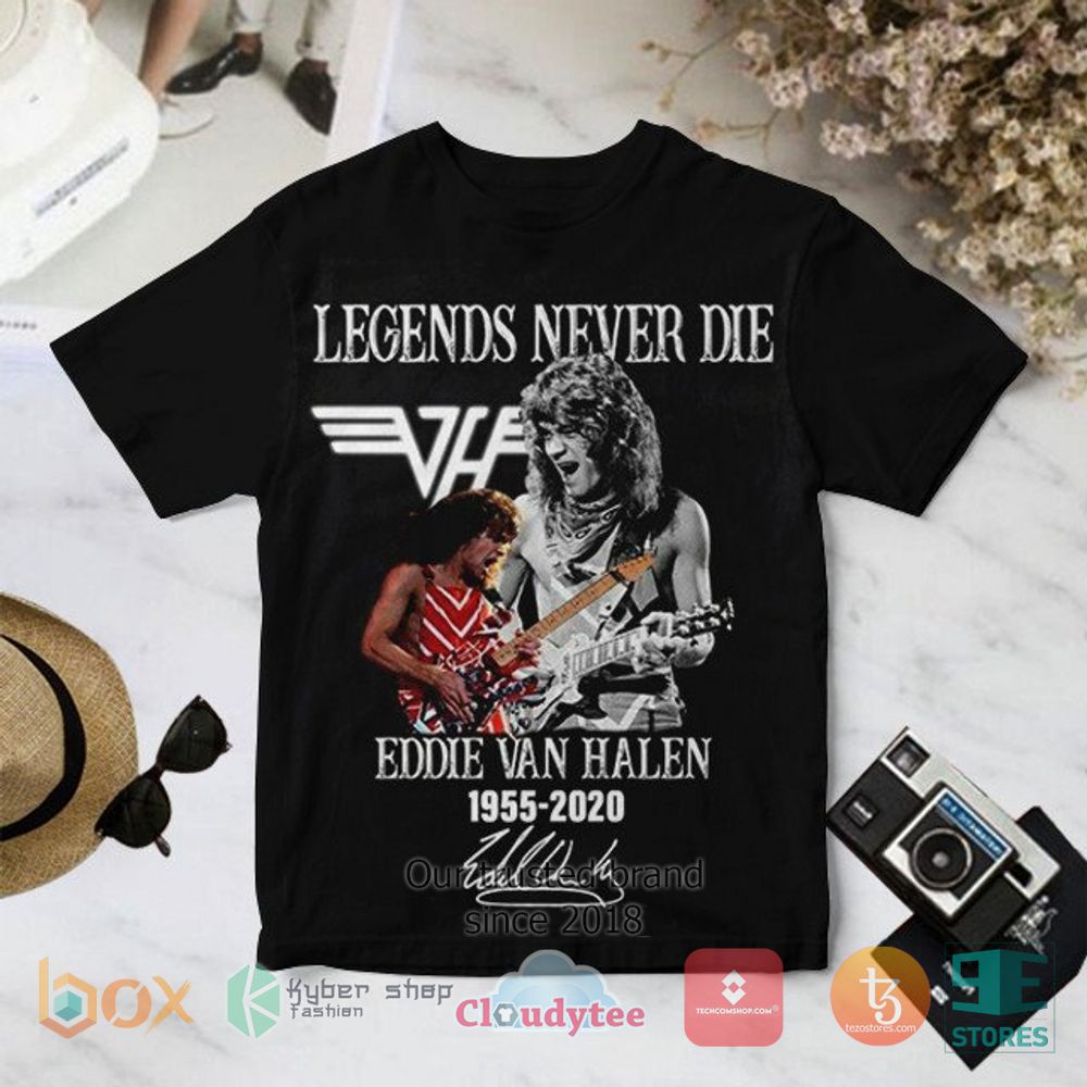 HOT Van Halen Eddie Legend never die 3D T-Shirt 3