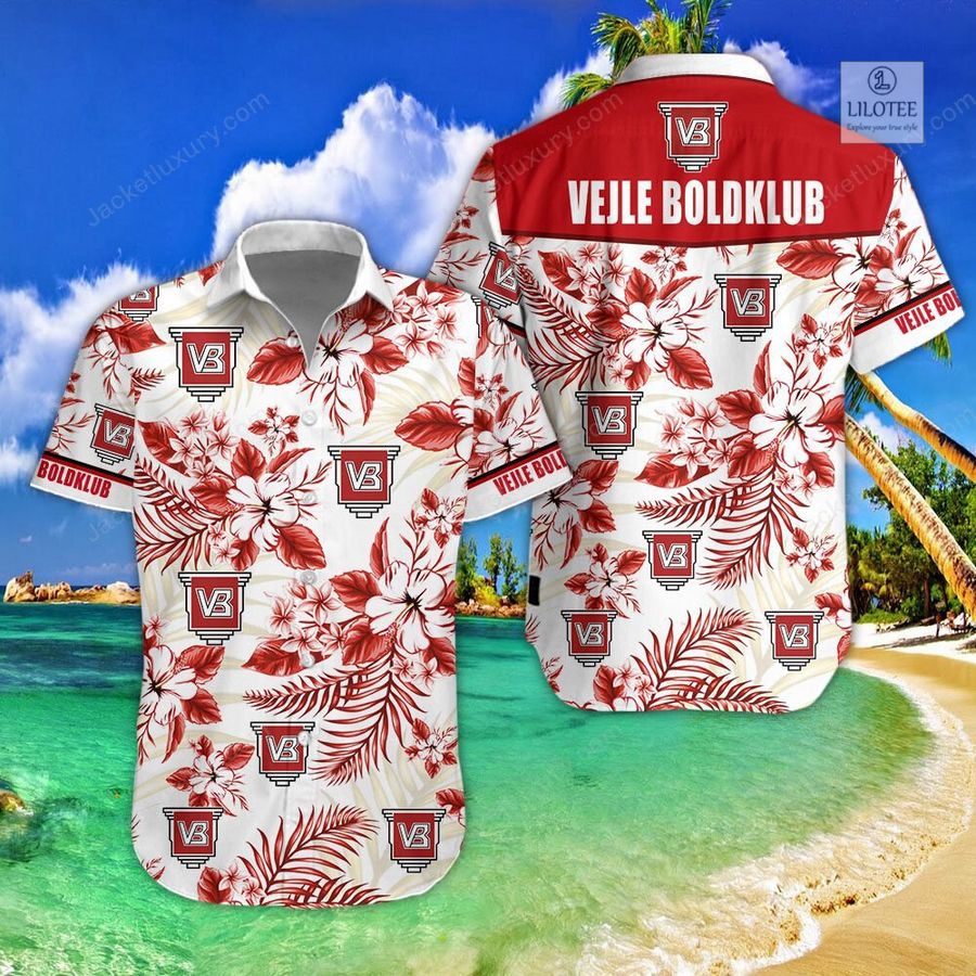 BEST Vejle Boldklub Hibiscus Hawaiian Shirt, Short