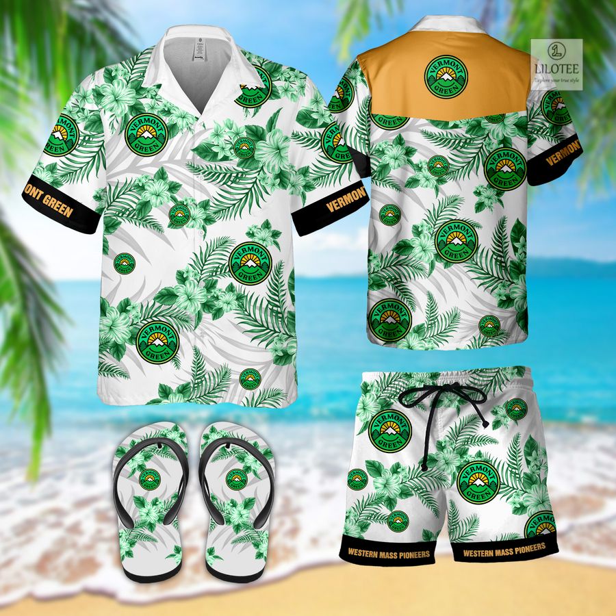 BEST Vermont Green Hawaiian Shirt, Short 3