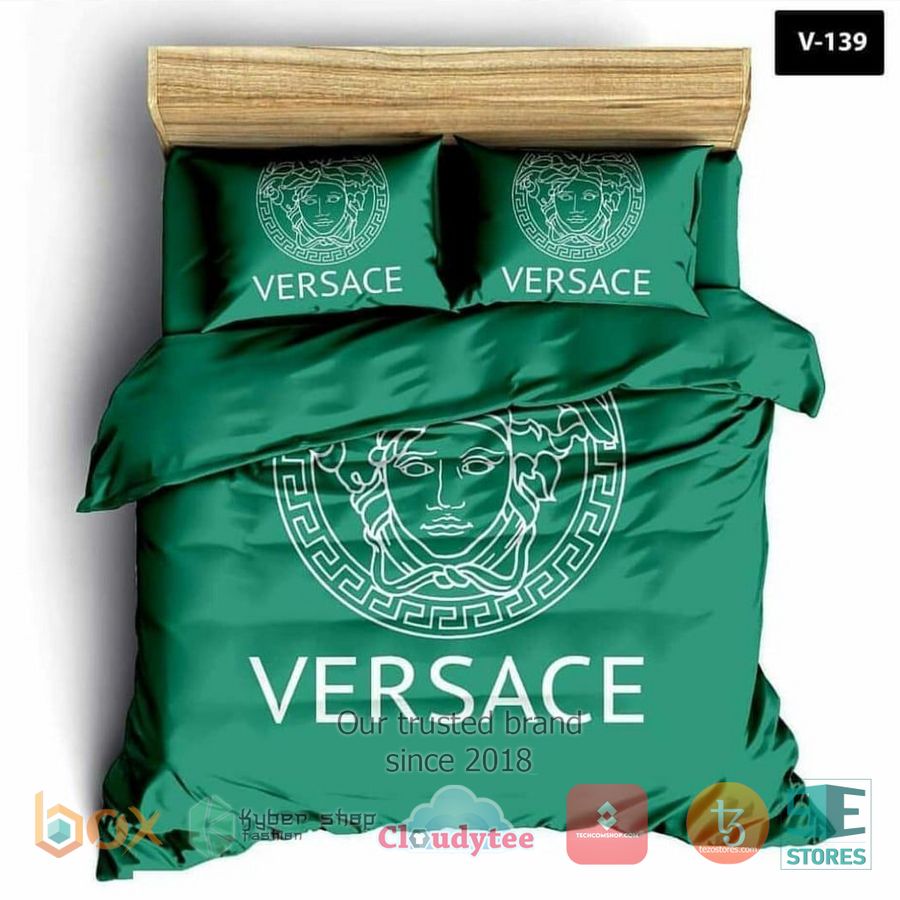 BEST Versace Green Cover Bedding Set 3