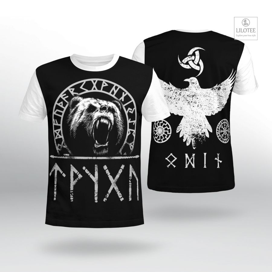BEST Viking Bear Raven Viking T-Shirt 7