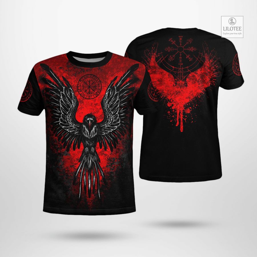 BEST Viking Raven And Vegvisir Viking T-Shirt 10