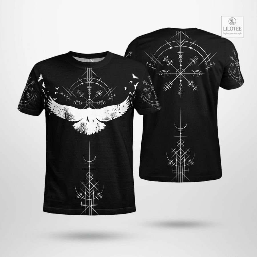 BEST Viking Raven And Vegvisir Viking T-Shirt 7