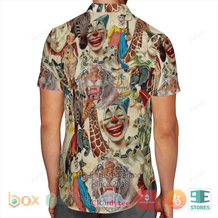 BEST Vintage Circus Smile face Hawaii Shirt 3