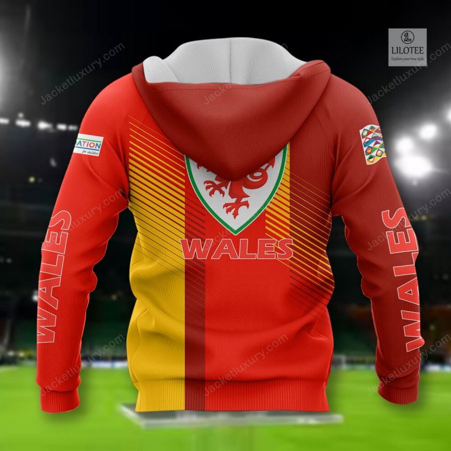 Wales national football team Red 3D Hoodie, Shirt 3