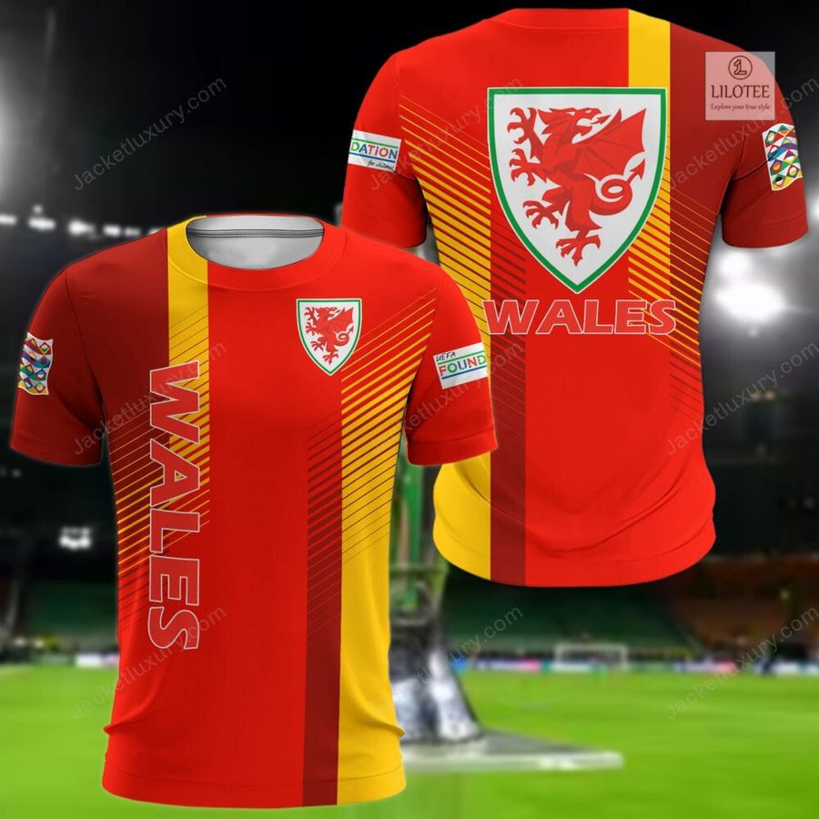 Wales national football team Red 3D Hoodie, Shirt 8