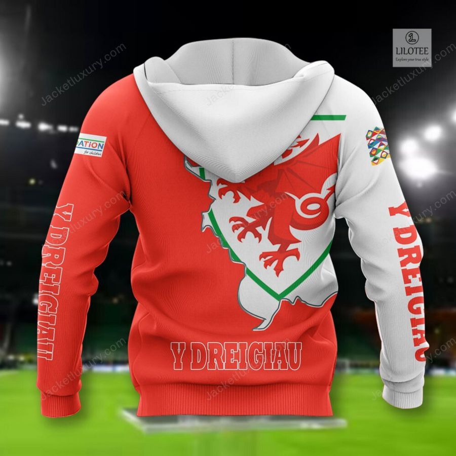 Wales Y Dreigiau national football team 3D Hoodie, Shirt 3