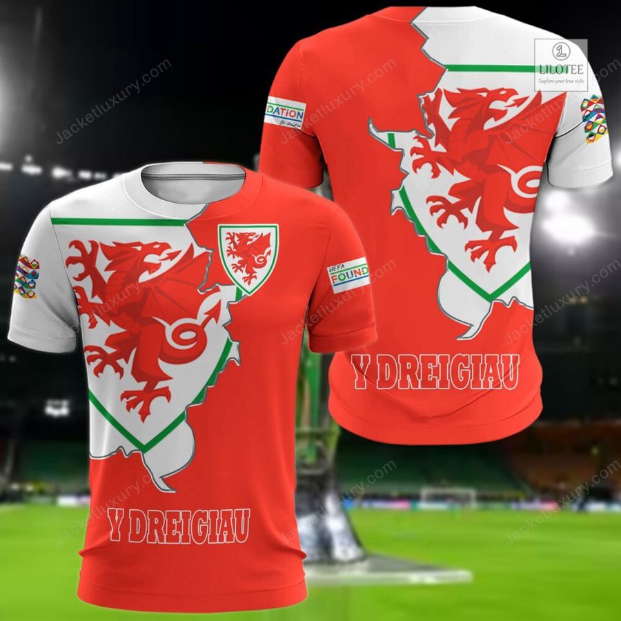 Wales Y Dreigiau national football team 3D Hoodie, Shirt 8