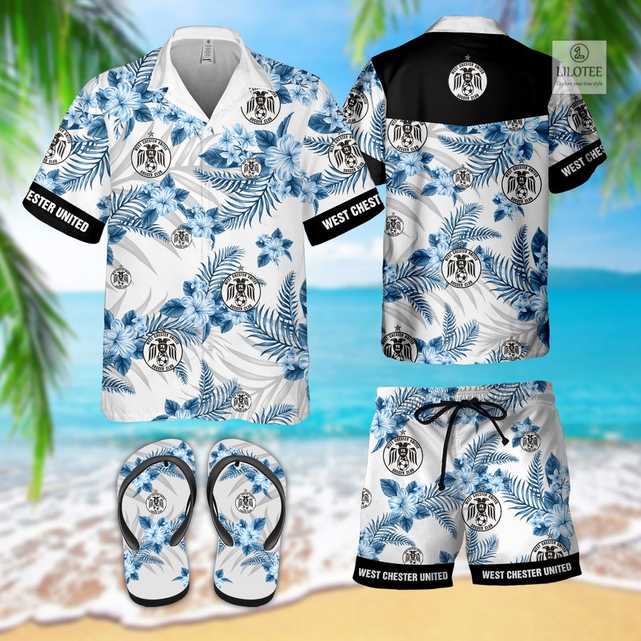 BEST West Chester United Hawaiian Shirt, Short 3