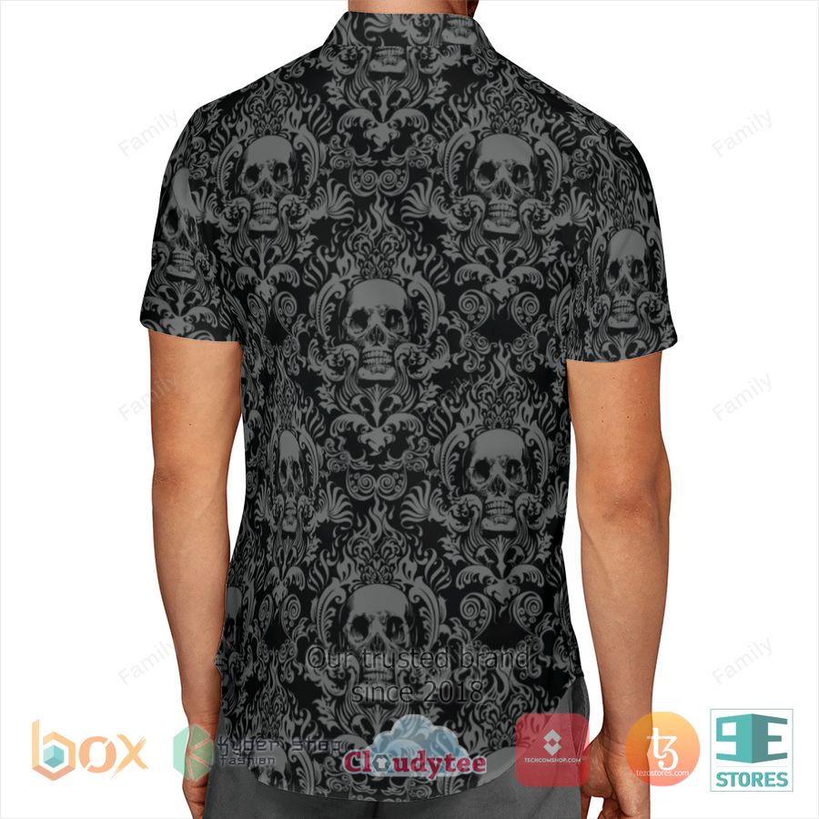 BEST Whispered Skull Pattern Hawaii Shirt 3