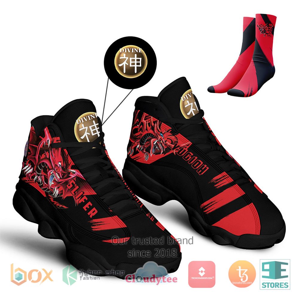 HOT Yu Gi Oh Slifer The Sky Dragon Air Jordan 13 Sneaker Shoes 13