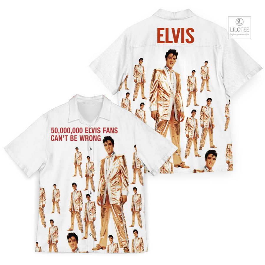 50000000 Elvis Fans can't be wrong Casual Hawaiian Shirt 3