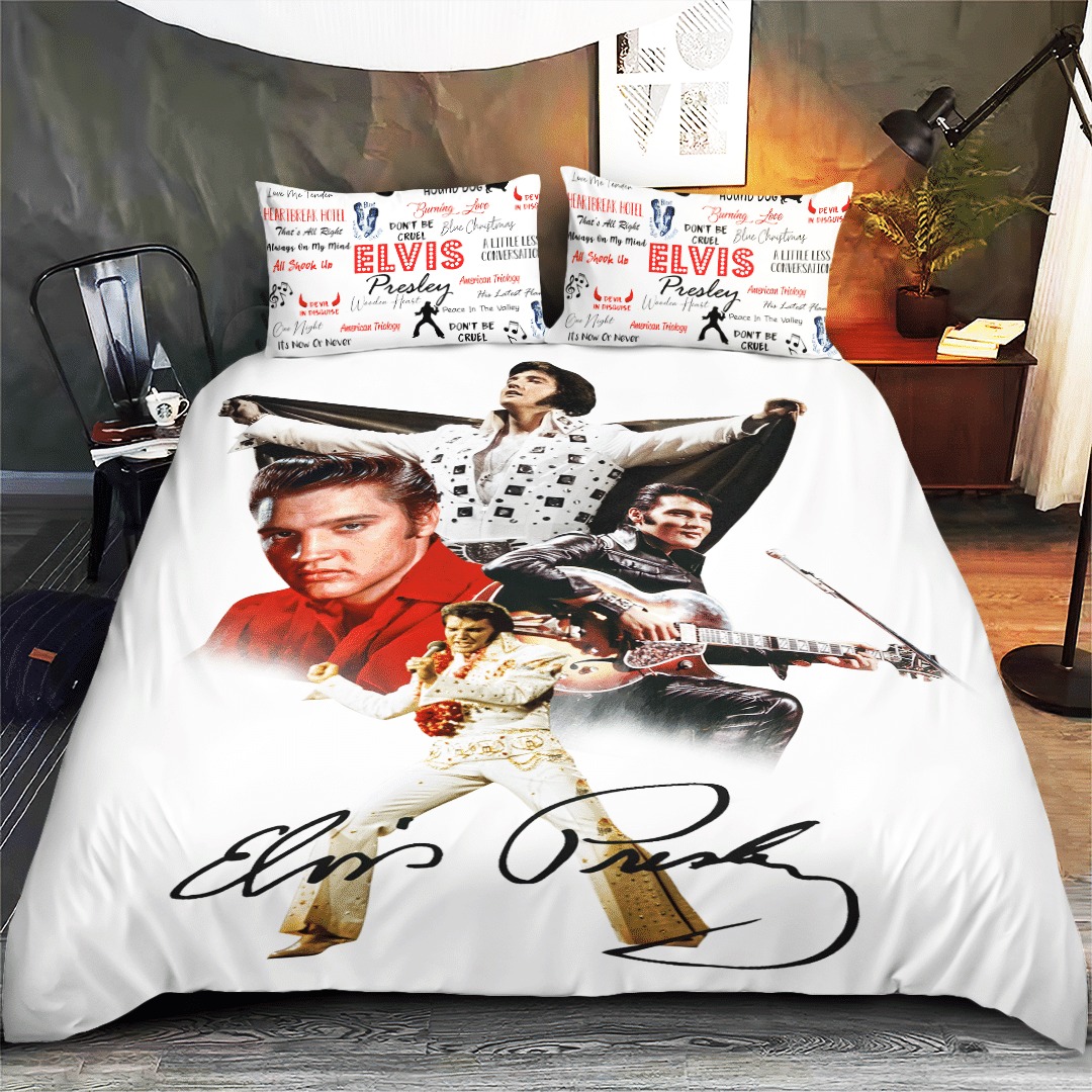 Elvis Presley White bedding Set 13