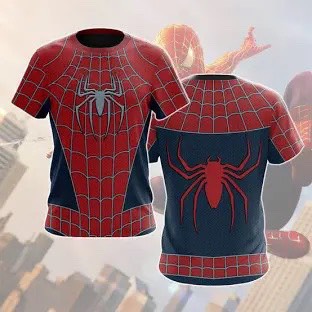 Spider Man Red 3D T-Shirt 15