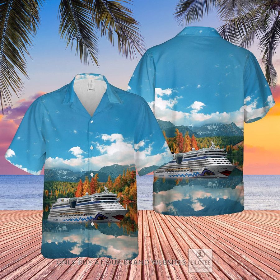 AIDA Cruises Ship Fall Forest Hawaiian Shirt and Shorts 13