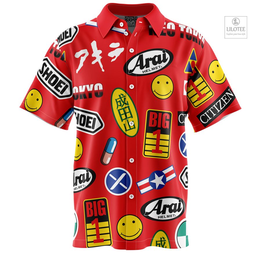 Akira Full Decals Short Sleeve Hawaiian Shirt 7