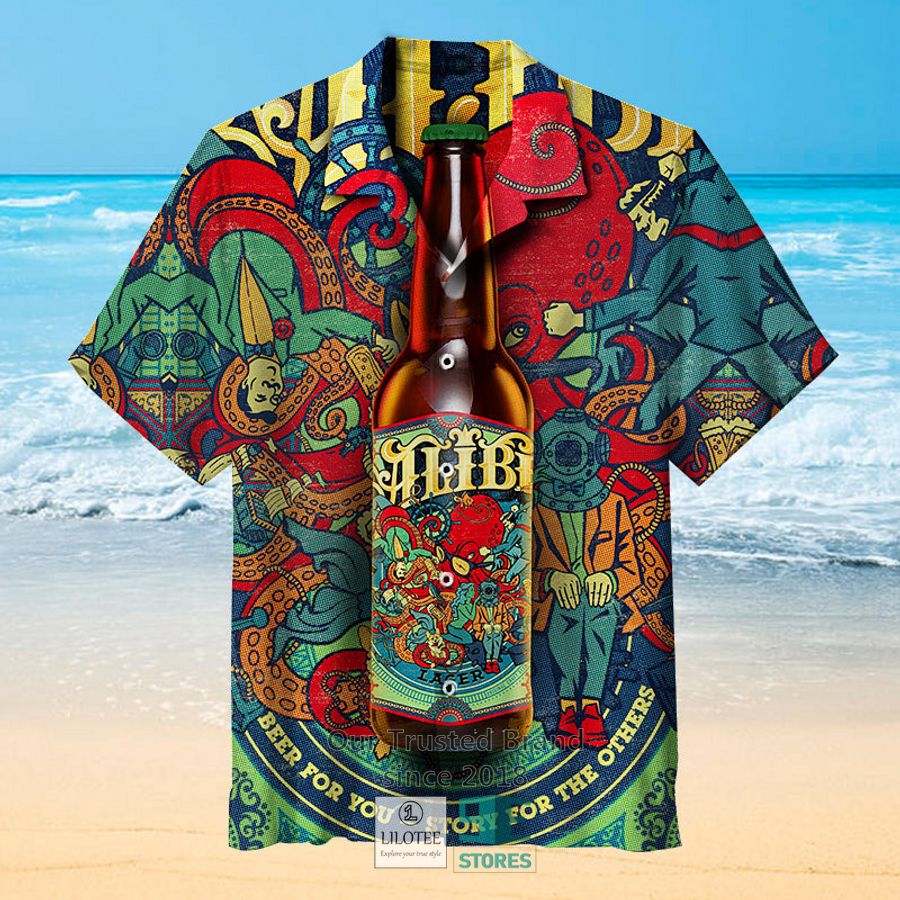 Alibi Beer for you Casual Hawaiian Shirt 4
