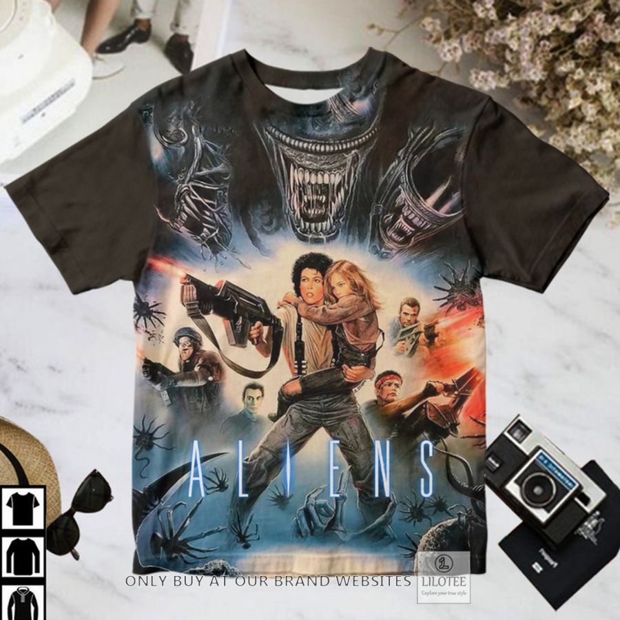 Aliens 1986 Movie Ellen Ripley Rebecca Jorden T-Shirt 3