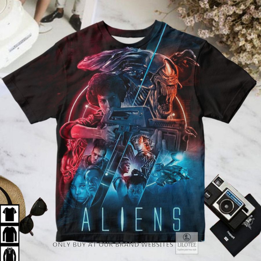Aliens Main Characters T-Shirt 3