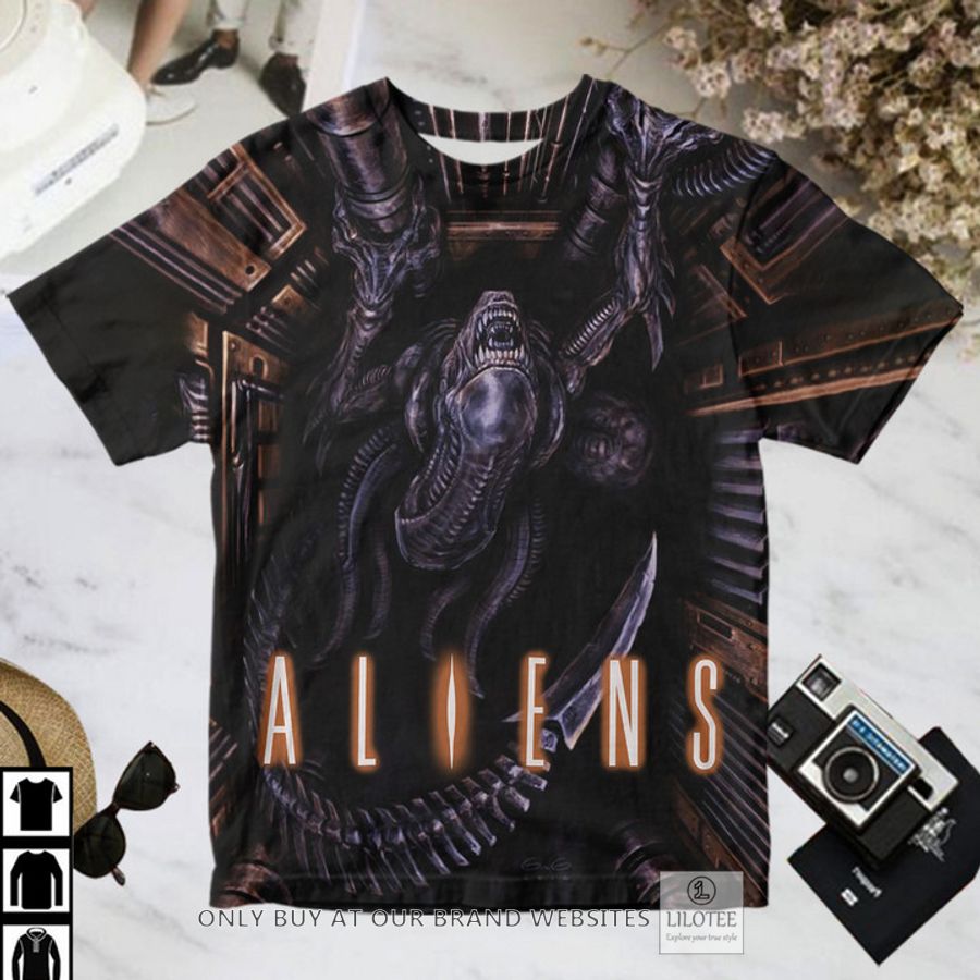 Aliens Queen black T-Shirt 3