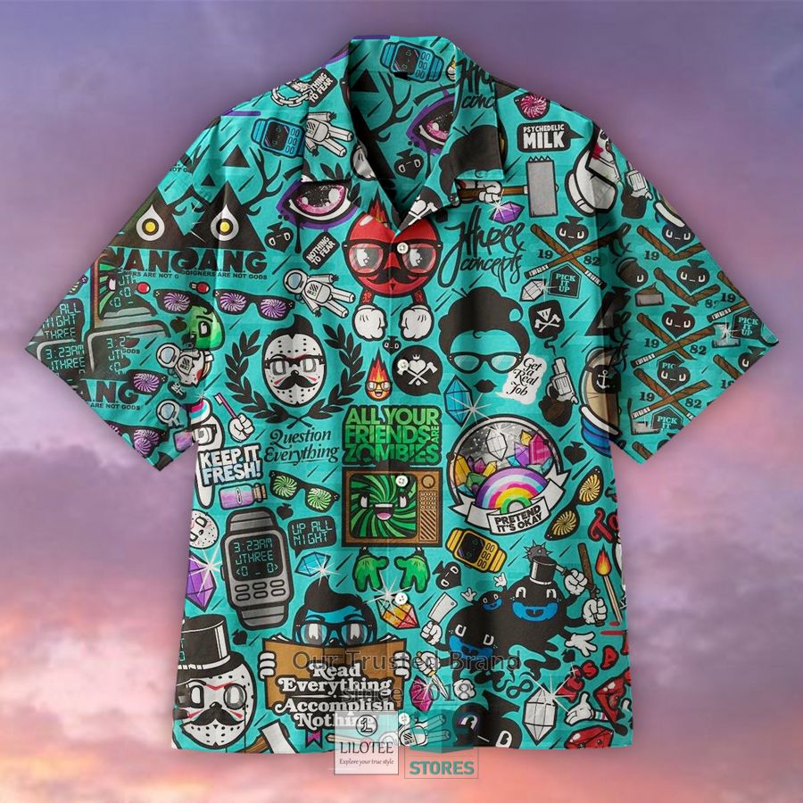 All Your Friends Are Zombies Casual Hawaiian Shirt 5