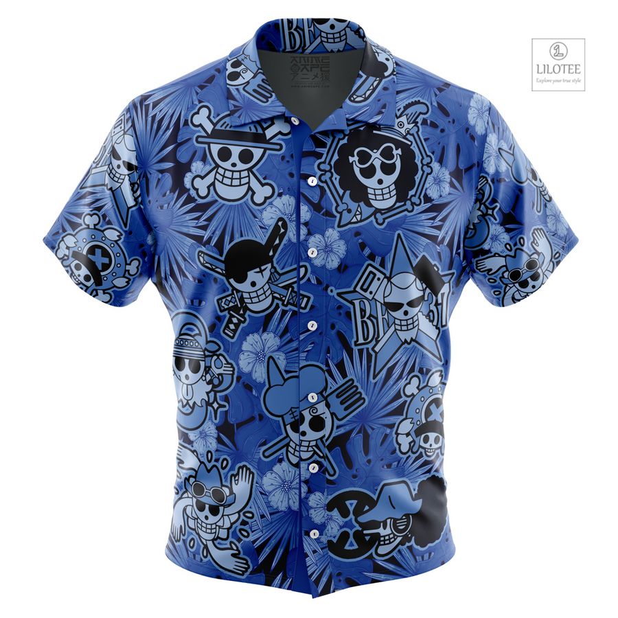 Aloha Theme One Piece Short Sleeve Hawaiian Shirt 4
