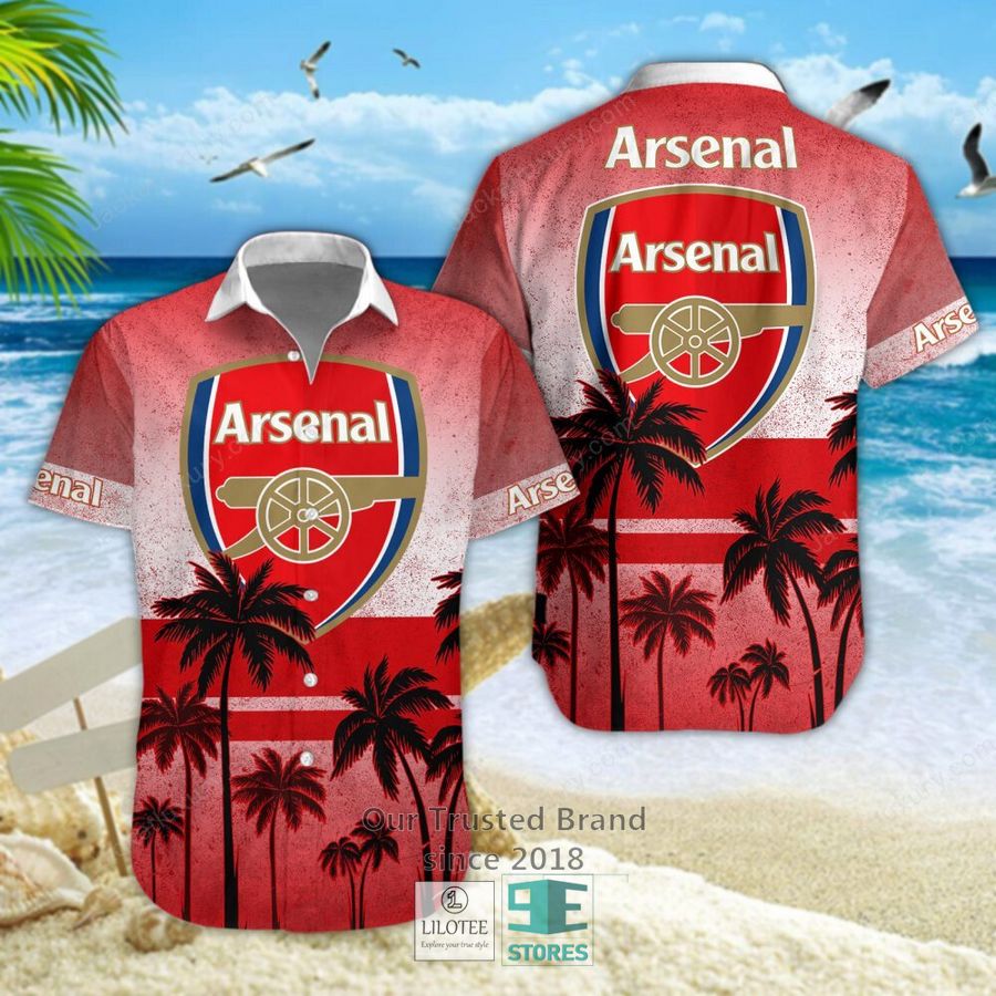 Arsenal F.C. Coconut Hawaiian Shirt, Short 21