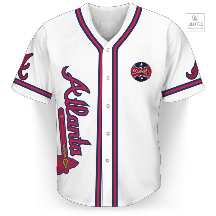 Atlanta Braves MLB White Baseball Jersey 3