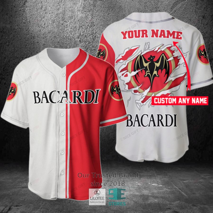 Bacardi Your Name Baseball Jersey 3