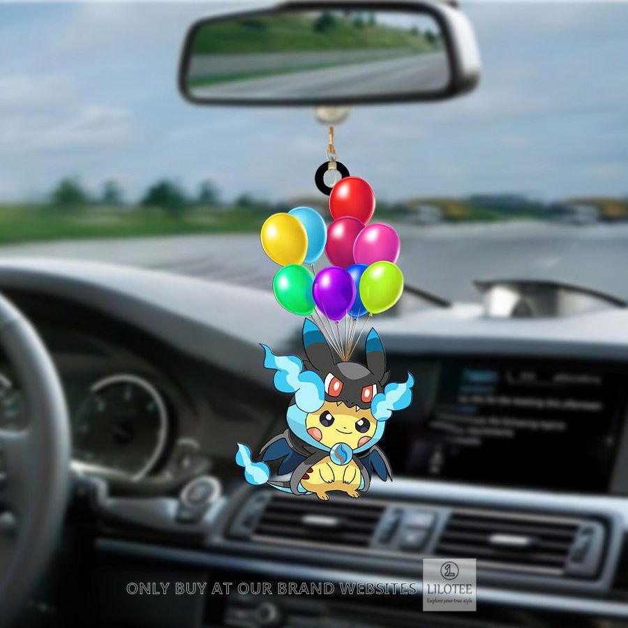Balloon Pikachu X Charizard Lucario Car Hanging Ornament 4