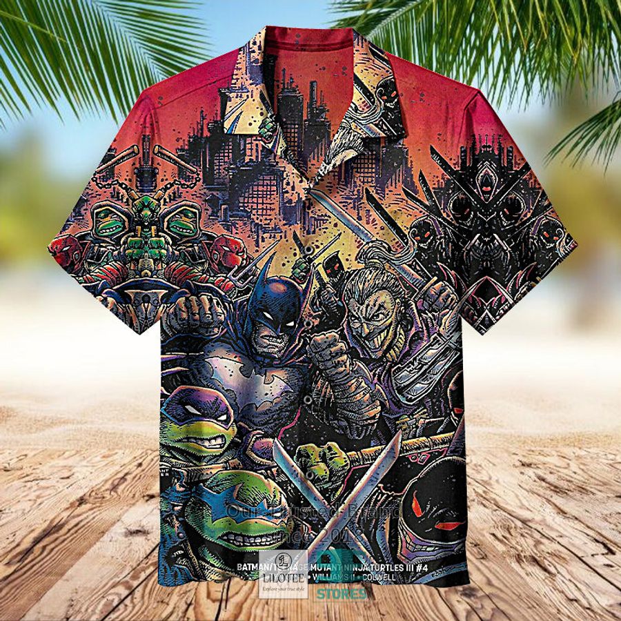 Batman Teenage Ninja Mutant Turtles Casual Hawaiian Shirt 3