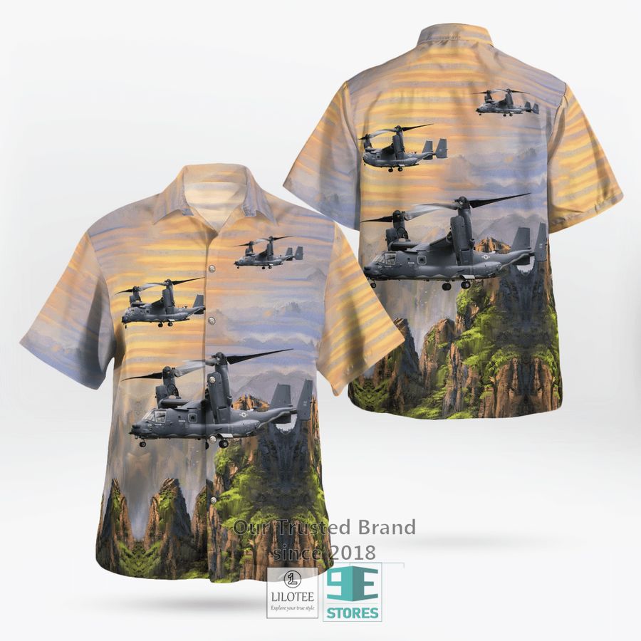 Bell Boeing V-22 Osprey Casual Hawaiian Shirt 9