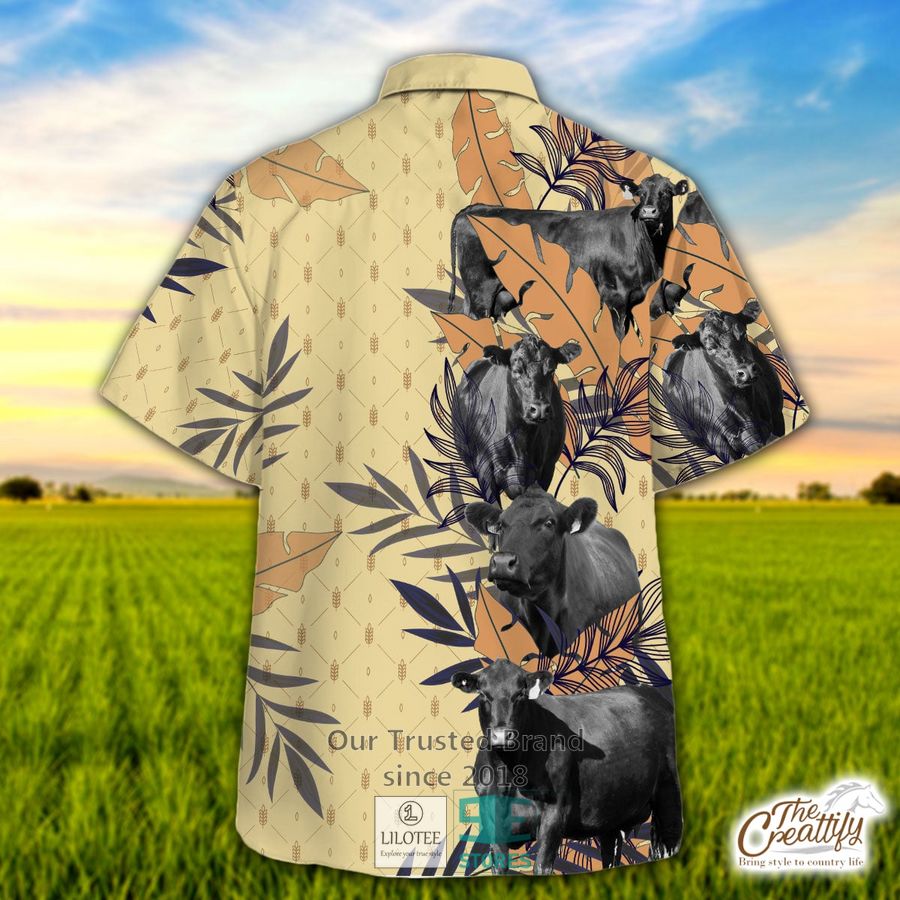 Alternative view of Black Angus Farm Hawaiian Shirt