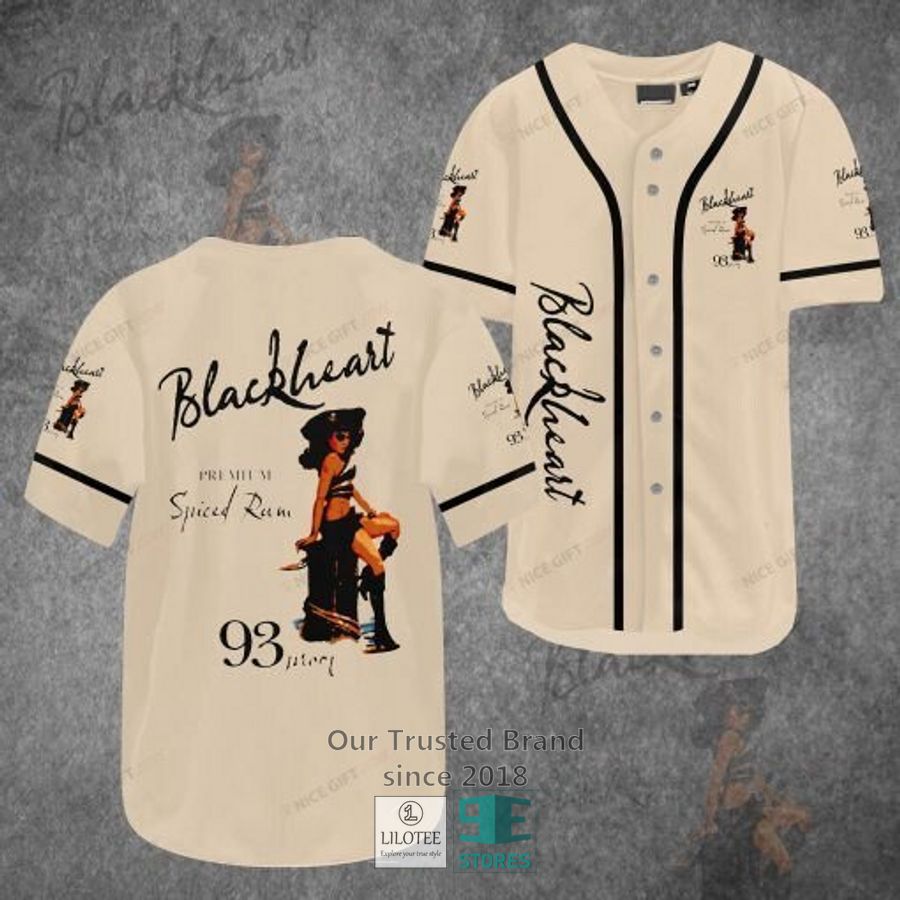 Blackheart Spiced Rum Baseball Jersey 2