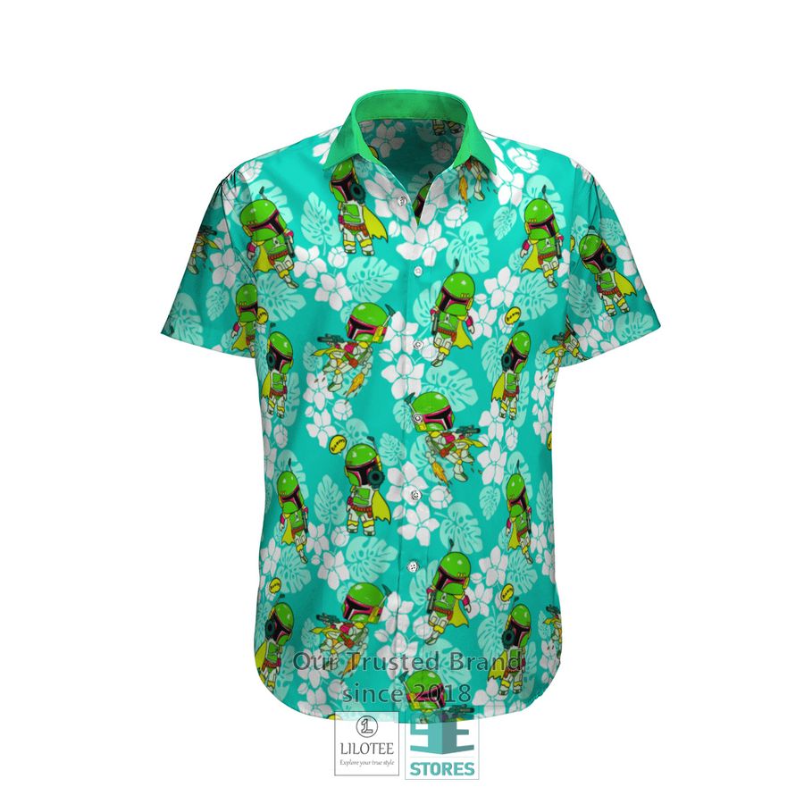 Boba Tropical Beach Hawaiian Shirt, Short 13
