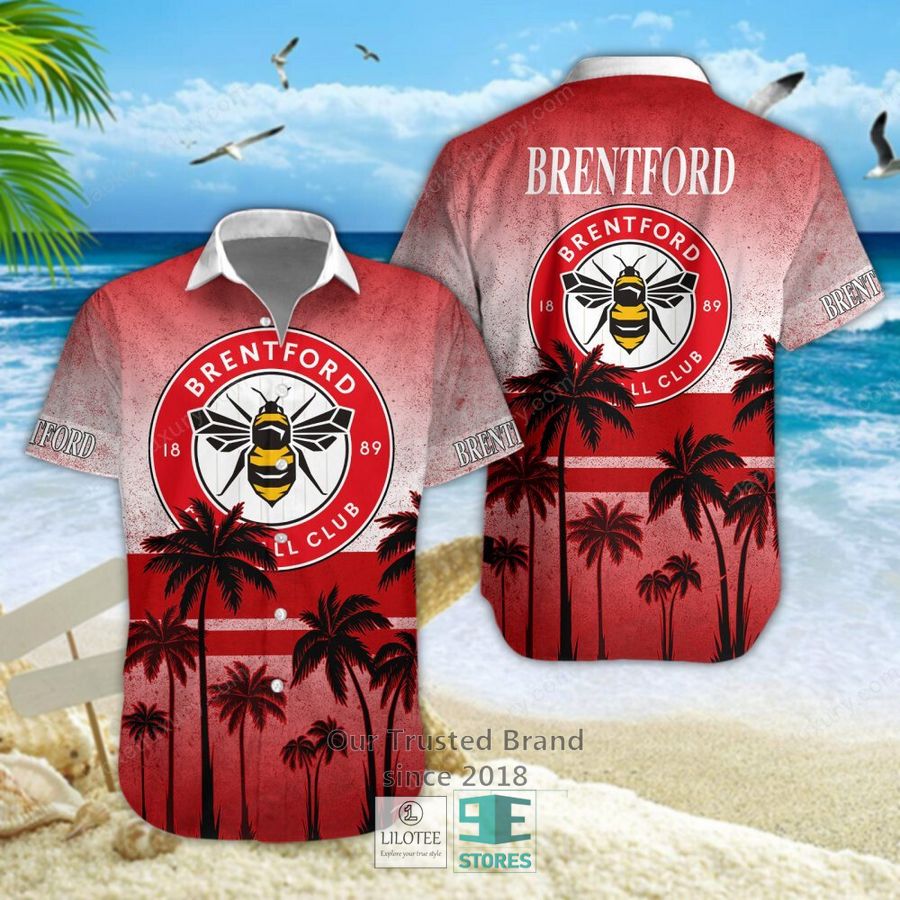 Brentford FC Coconut Hawaiian Shirt, Short 20