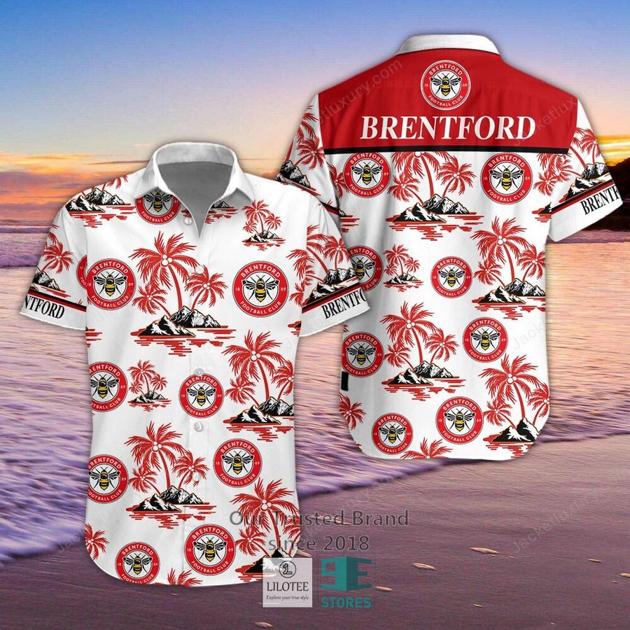 Brentford FC Hawaiian Shirt, Short 9
