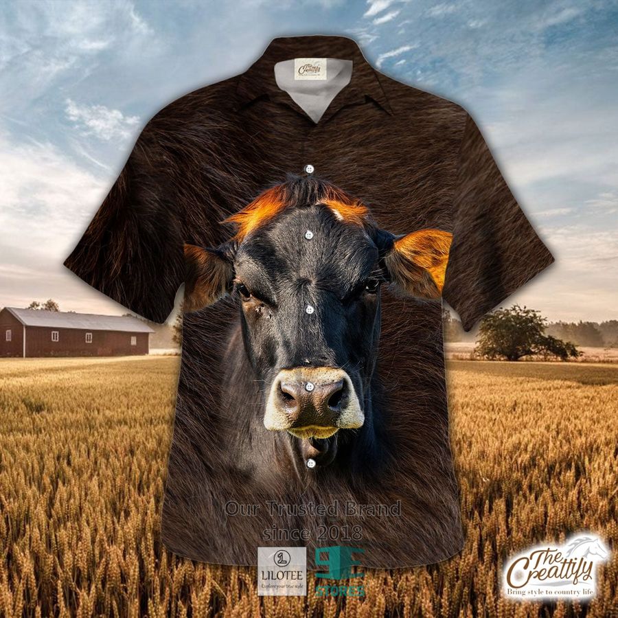 Brownswiss Cattle Hawaiian Shirt 9