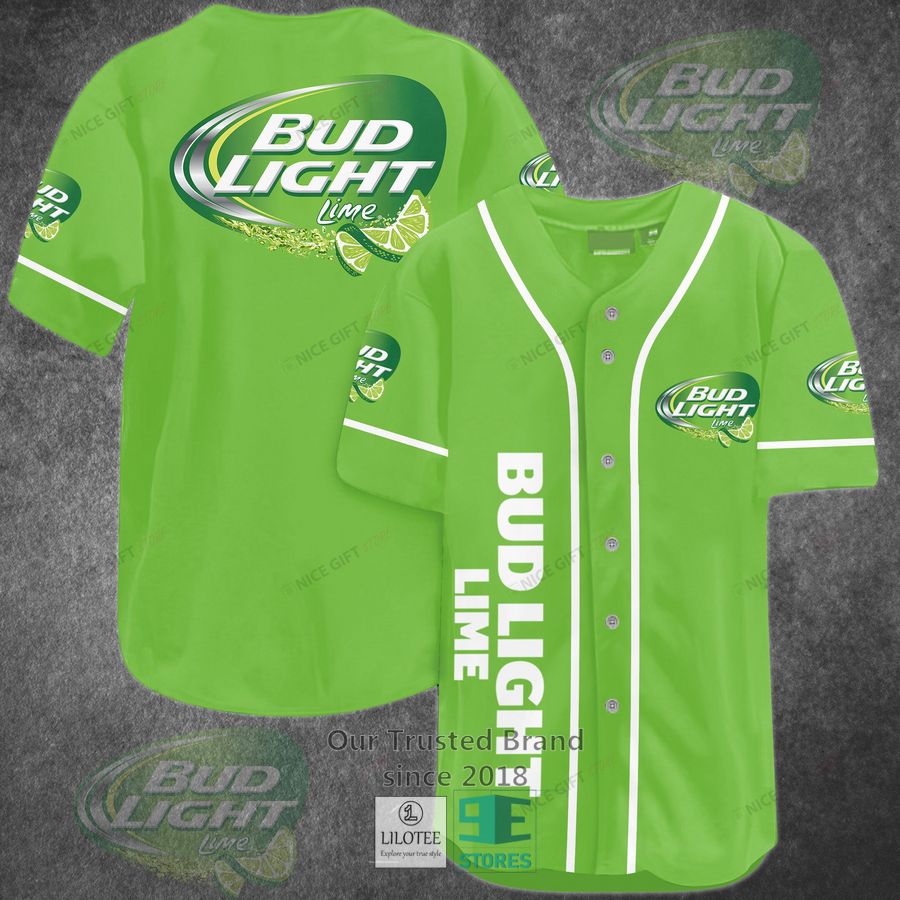 Bud Light Lime Baseball Jersey 2