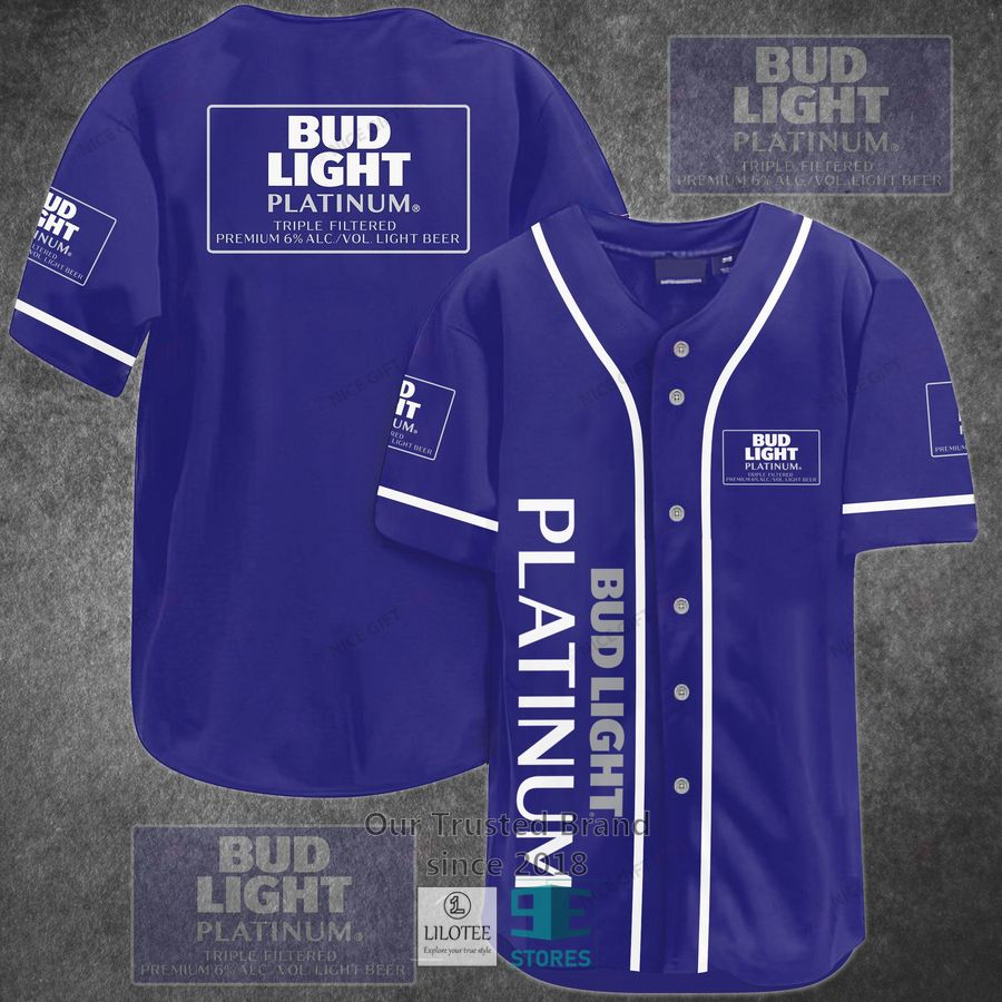 Bud Light Platinum Baseball Jersey 2