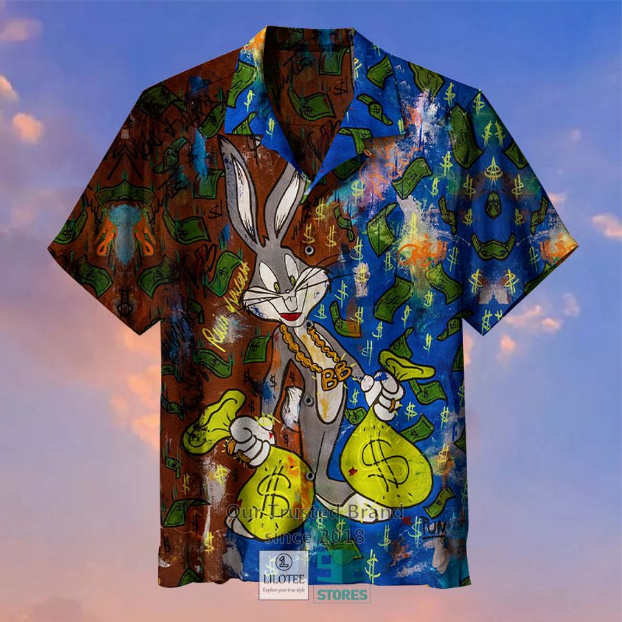 Bugs Bunny Rainy Days Casual Hawaiian Shirt 3
