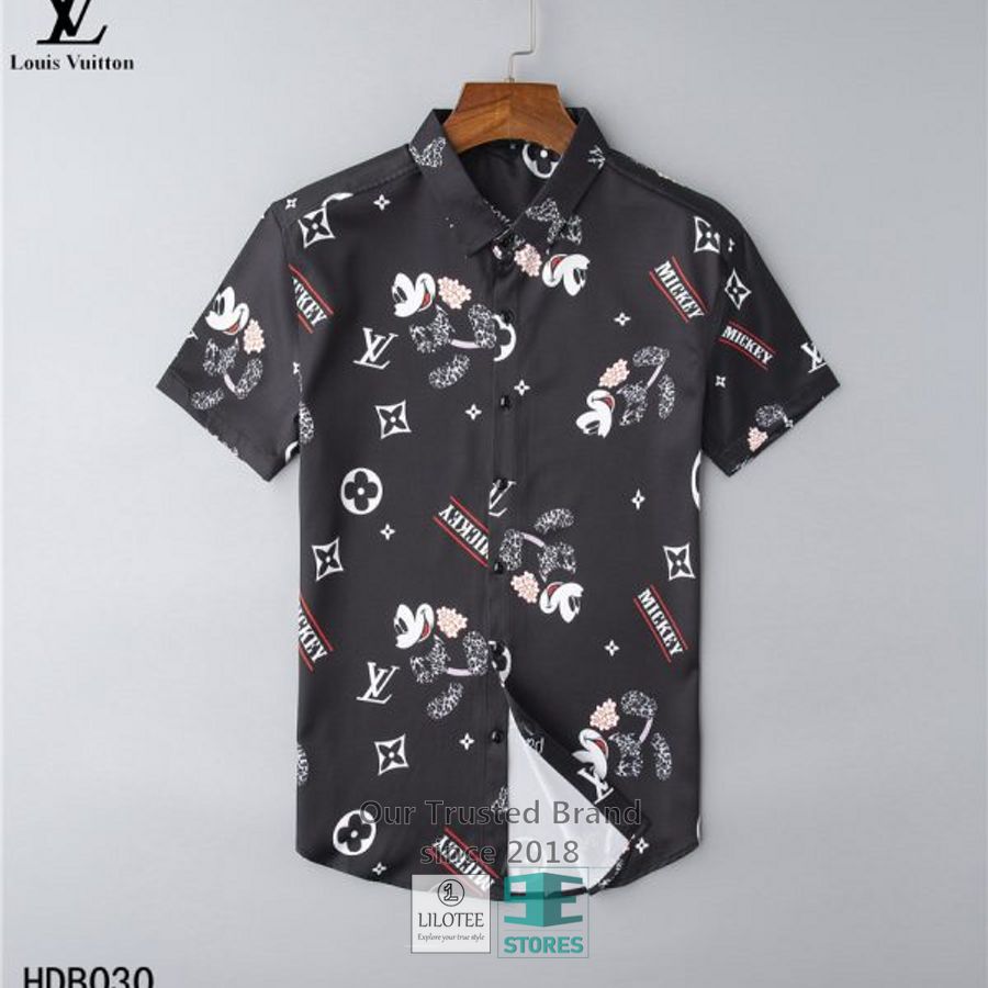 Burberry Mickey Mouse Black Hawaiian Shirt 3